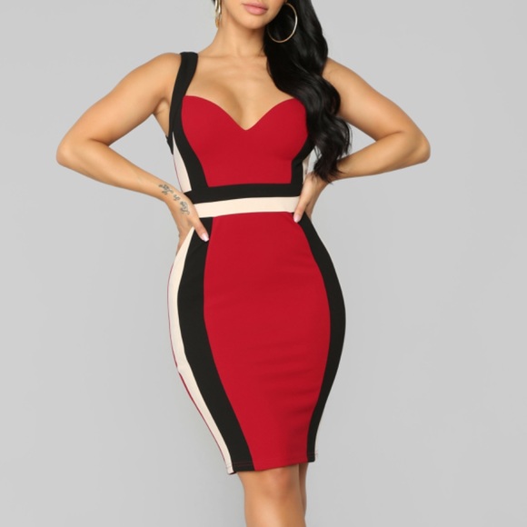 Fashion Nova Dresses & Skirts - (🔥SALE🔥)Girl From Last Night Burgundy Red Dress